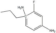 2-fluoro-1-N-propylbenzene-1,4-diamine Struktur