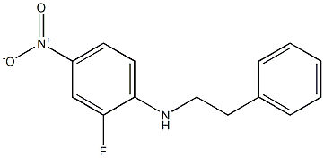 2-fluoro-4-nitro-N-(2-phenylethyl)aniline Structure