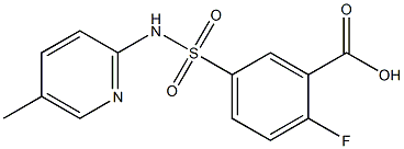 2-fluoro-5-[(5-methylpyridin-2-yl)sulfamoyl]benzoic acid