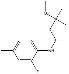2-fluoro-N-(4-methoxy-4-methylpentan-2-yl)-4-methylaniline Struktur
