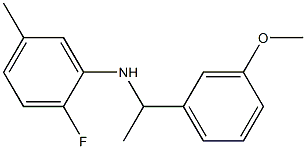 2-fluoro-N-[1-(3-methoxyphenyl)ethyl]-5-methylaniline Struktur