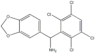 2H-1,3-benzodioxol-5-yl(2,3,5,6-tetrachlorophenyl)methanamine