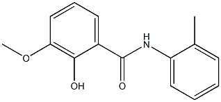 2-hydroxy-3-methoxy-N-(2-methylphenyl)benzamide Struktur