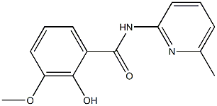  2-hydroxy-3-methoxy-N-(6-methylpyridin-2-yl)benzamide