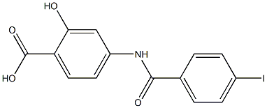 2-hydroxy-4-[(4-iodobenzene)amido]benzoic acid