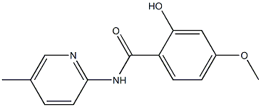 2-hydroxy-4-methoxy-N-(5-methylpyridin-2-yl)benzamide 化学構造式