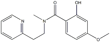 2-hydroxy-4-methoxy-N-methyl-N-[2-(pyridin-2-yl)ethyl]benzamide Structure