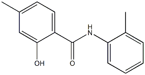 2-hydroxy-4-methyl-N-(2-methylphenyl)benzamide Struktur