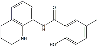 2-hydroxy-5-methyl-N-(1,2,3,4-tetrahydroquinolin-8-yl)benzamide Structure