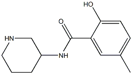 2-hydroxy-5-methyl-N-(piperidin-3-yl)benzamide Structure