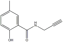 2-hydroxy-5-methyl-N-(prop-2-yn-1-yl)benzamide 化学構造式