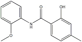 2-hydroxy-N-(2-methoxyphenyl)-4-methylbenzamide Struktur