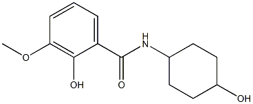 2-hydroxy-N-(4-hydroxycyclohexyl)-3-methoxybenzamide,,结构式