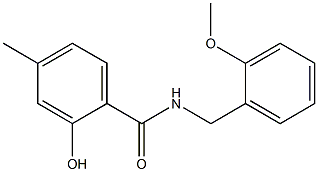 2-hydroxy-N-[(2-methoxyphenyl)methyl]-4-methylbenzamide Structure