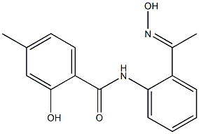 2-hydroxy-N-{2-[1-(hydroxyimino)ethyl]phenyl}-4-methylbenzamide Structure