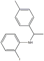 2-iodo-N-[1-(4-methylphenyl)ethyl]aniline,,结构式