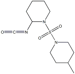 2-isocyanato-1-[(4-methylpiperidine-1-)sulfonyl]piperidine Structure