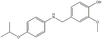 2-methoxy-4-({[4-(propan-2-yloxy)phenyl]amino}methyl)phenol Structure