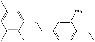 2-methoxy-5-(2,3,5-trimethylphenoxymethyl)aniline 化学構造式