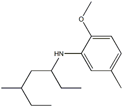 2-methoxy-5-methyl-N-(5-methylheptan-3-yl)aniline Structure