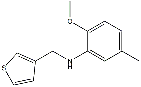 2-methoxy-5-methyl-N-(thiophen-3-ylmethyl)aniline Structure