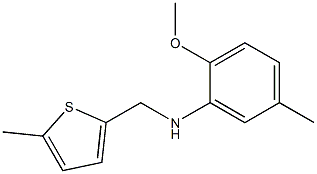 2-methoxy-5-methyl-N-[(5-methylthiophen-2-yl)methyl]aniline Struktur