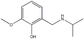 2-methoxy-6-[(propan-2-ylamino)methyl]phenol Struktur