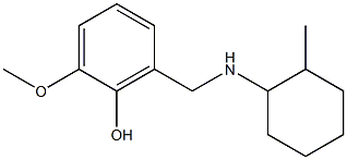 2-methoxy-6-{[(2-methylcyclohexyl)amino]methyl}phenol Structure