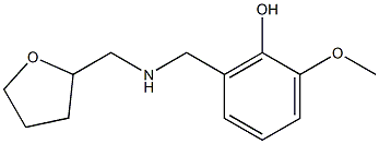 2-methoxy-6-{[(oxolan-2-ylmethyl)amino]methyl}phenol Struktur