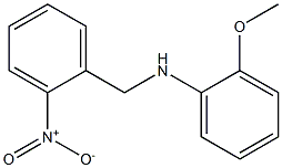 2-methoxy-N-[(2-nitrophenyl)methyl]aniline 化学構造式