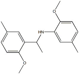 2-methoxy-N-[1-(2-methoxy-5-methylphenyl)ethyl]-5-methylaniline,,结构式