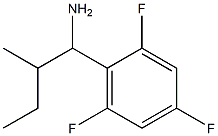 2-methyl-1-(2,4,6-trifluorophenyl)butan-1-amine Struktur