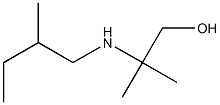 2-methyl-2-[(2-methylbutyl)amino]propan-1-ol 化学構造式