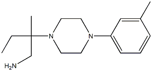 2-methyl-2-[4-(3-methylphenyl)piperazin-1-yl]butan-1-amine 化学構造式