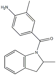 2-methyl-4-[(2-methyl-2,3-dihydro-1H-indol-1-yl)carbonyl]aniline Structure