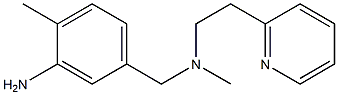 2-methyl-5-({methyl[2-(pyridin-2-yl)ethyl]amino}methyl)aniline 结构式