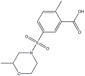  2-methyl-5-[(2-methylmorpholine-4-)sulfonyl]benzoic acid