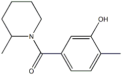 2-methyl-5-[(2-methylpiperidin-1-yl)carbonyl]phenol Structure