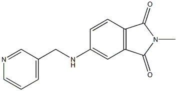 2-methyl-5-[(pyridin-3-ylmethyl)amino]-2,3-dihydro-1H-isoindole-1,3-dione 结构式