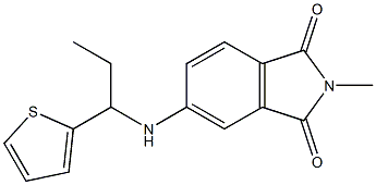 2-methyl-5-{[1-(thiophen-2-yl)propyl]amino}-2,3-dihydro-1H-isoindole-1,3-dione|