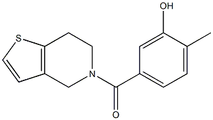 2-methyl-5-{4H,5H,6H,7H-thieno[3,2-c]pyridin-5-ylcarbonyl}phenol