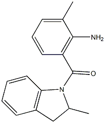 2-methyl-6-[(2-methyl-2,3-dihydro-1H-indol-1-yl)carbonyl]aniline