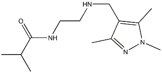 2-methyl-N-(2-{[(1,3,5-trimethyl-1H-pyrazol-4-yl)methyl]amino}ethyl)propanamide