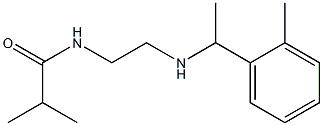 2-methyl-N-(2-{[1-(2-methylphenyl)ethyl]amino}ethyl)propanamide 结构式