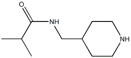 2-methyl-N-(piperidin-4-ylmethyl)propanamide,,结构式