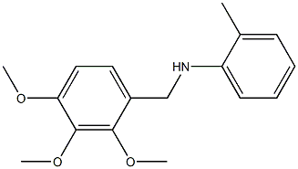 2-methyl-N-[(2,3,4-trimethoxyphenyl)methyl]aniline Struktur