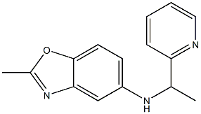 2-methyl-N-[1-(pyridin-2-yl)ethyl]-1,3-benzoxazol-5-amine 化学構造式