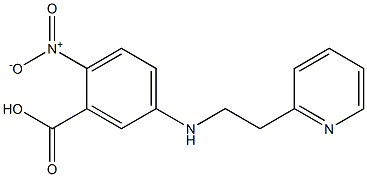 2-nitro-5-{[2-(pyridin-2-yl)ethyl]amino}benzoic acid,,结构式