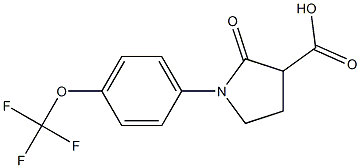 2-oxo-1-[4-(trifluoromethoxy)phenyl]pyrrolidine-3-carboxylic acid Structure