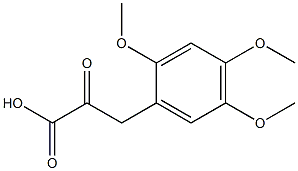 2-oxo-3-(2,4,5-trimethoxyphenyl)propanoic acid Struktur